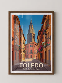 Toledo Stadtgasse Pastellfarben