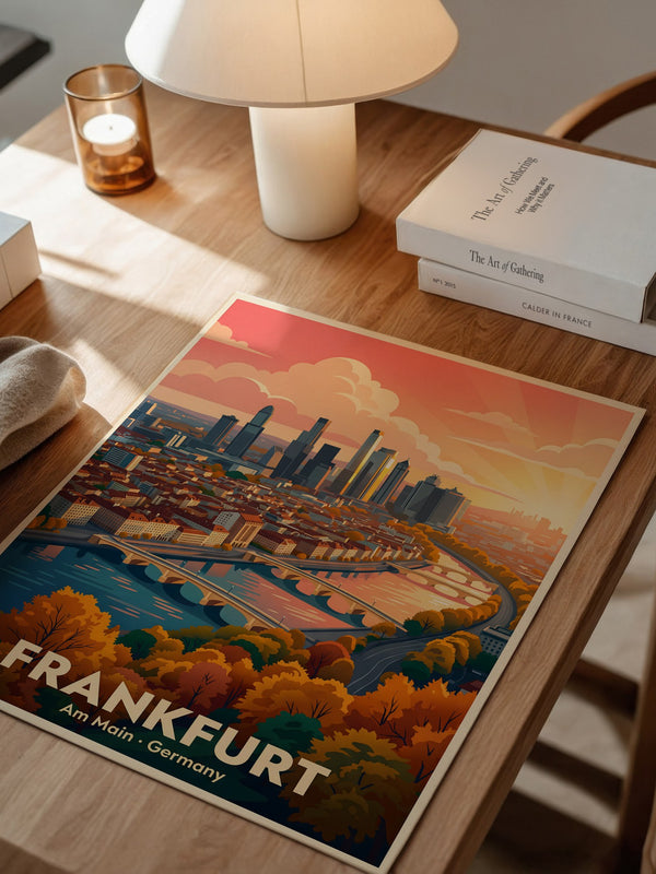 Frankfurt Skyline Sonnenuntergang