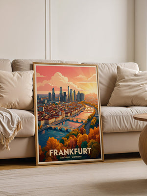 Frankfurt Skyline Sonnenuntergang