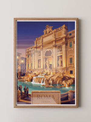 Trevi Brunnen Abendstimmung