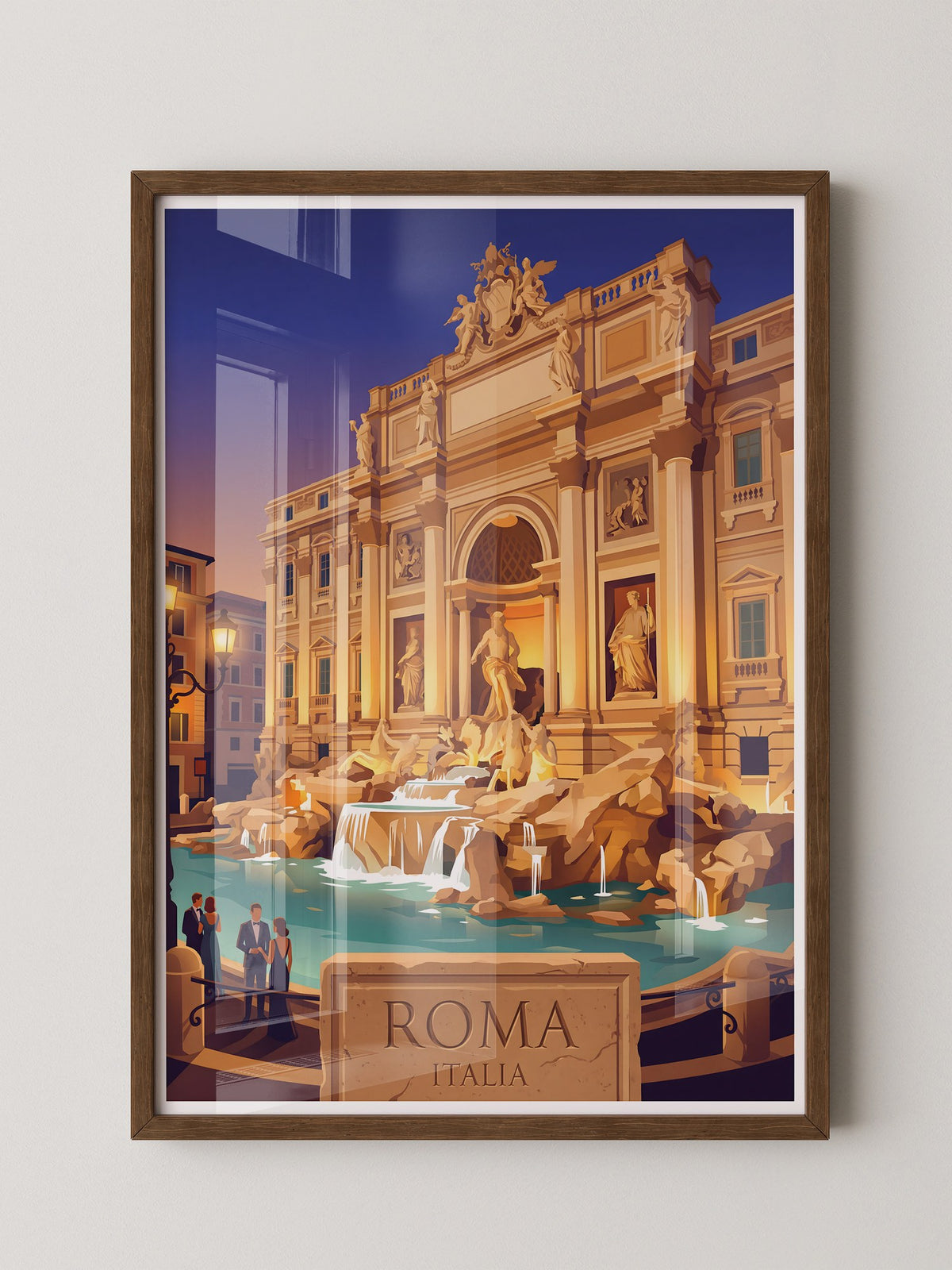 Trevi Brunnen Abendstimmung
