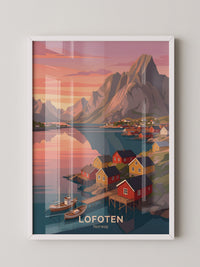 Lofoten Landschaft Pastellfarben