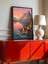 Lofoten Landschaft Pastellfarben