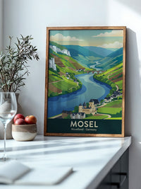 Mosellandschaft Pastellfarben