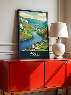 Mosellandschaft Pastellfarben