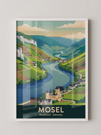Mosellandschaft Pastellfarben