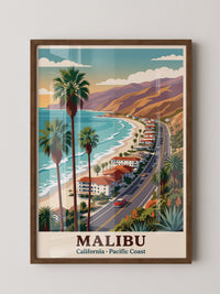 Malibu Küstenstraße Retro Stil