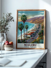 Malibu Küstenstraße Retro Stil