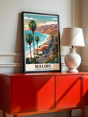 Malibu Küstenstraße Retro Stil