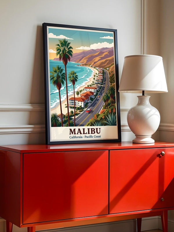 Malibu Küstenstraße Retro Stil