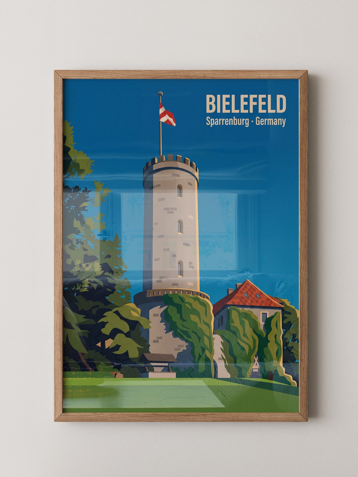Marienplatz Pastellfarben Skyline