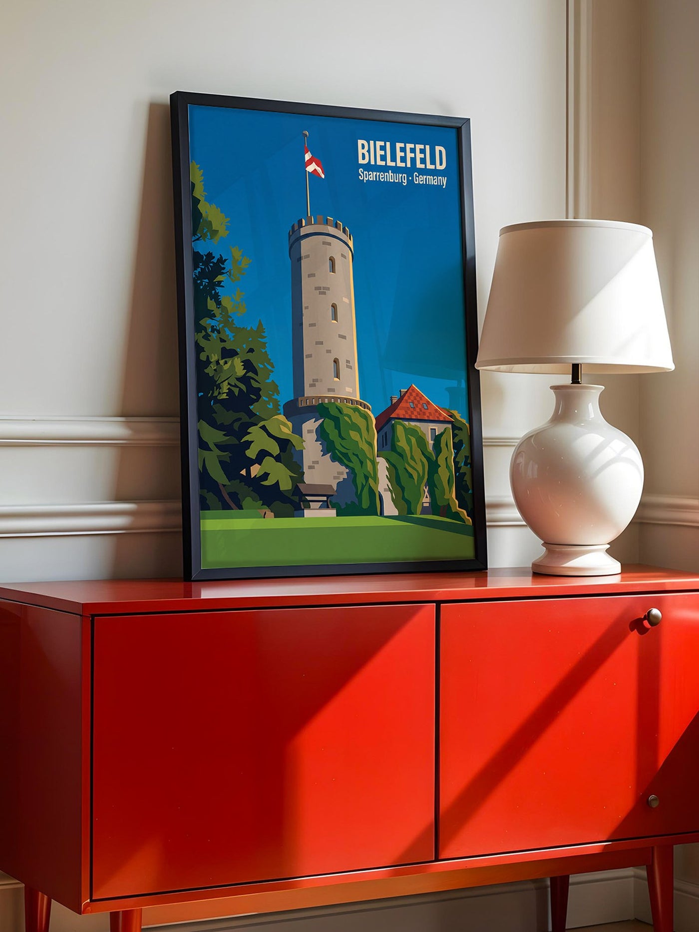 Marienplatz Pastellfarben Skyline
