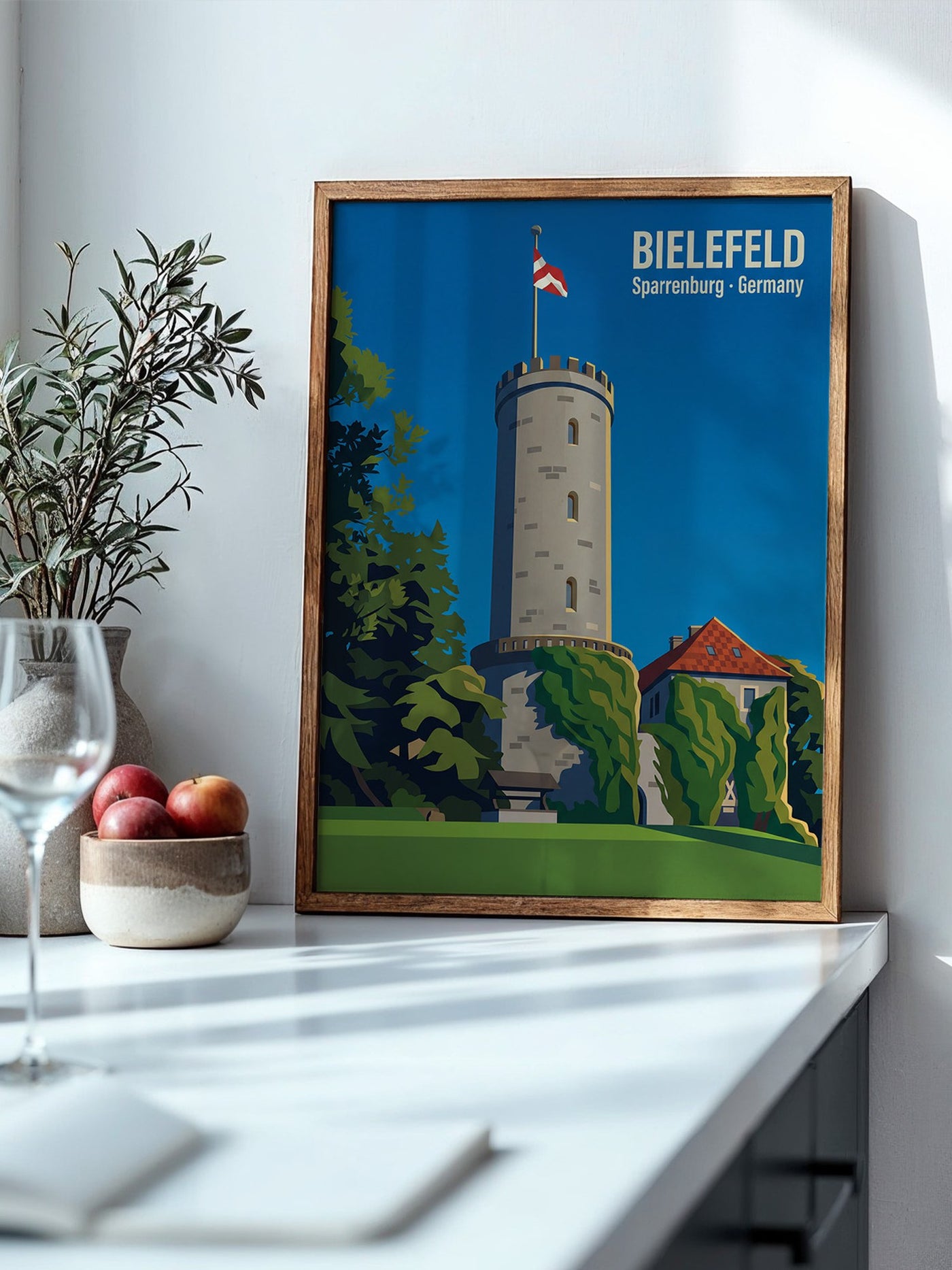 Marienplatz Pastellfarben Skyline