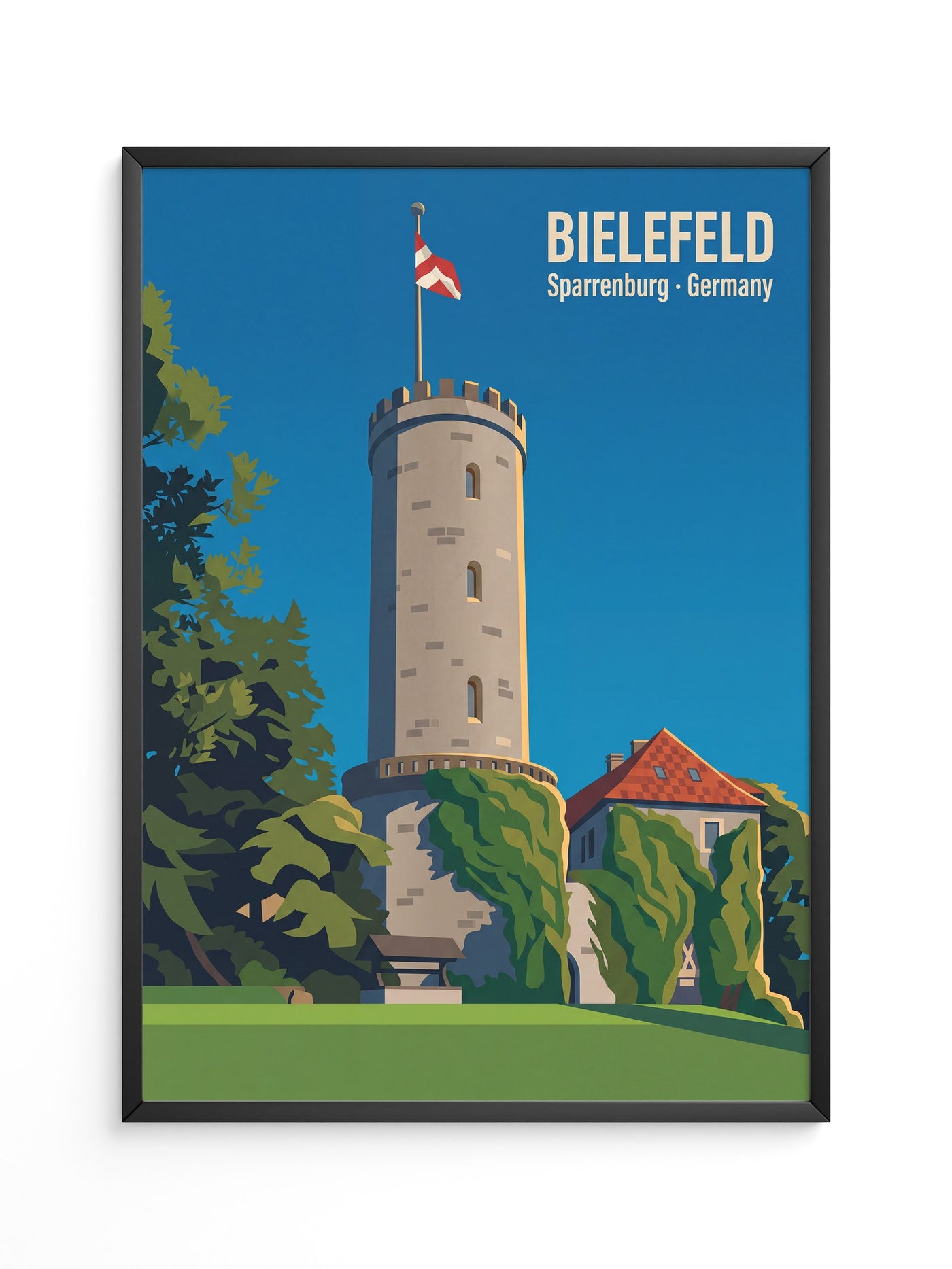 Marienplatz Pastellfarben Skyline