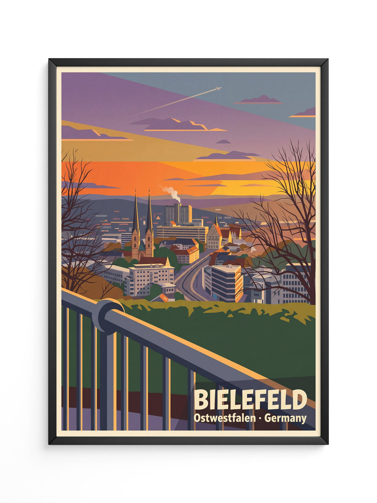 Bielefeld Skyline Sonnenuntergang