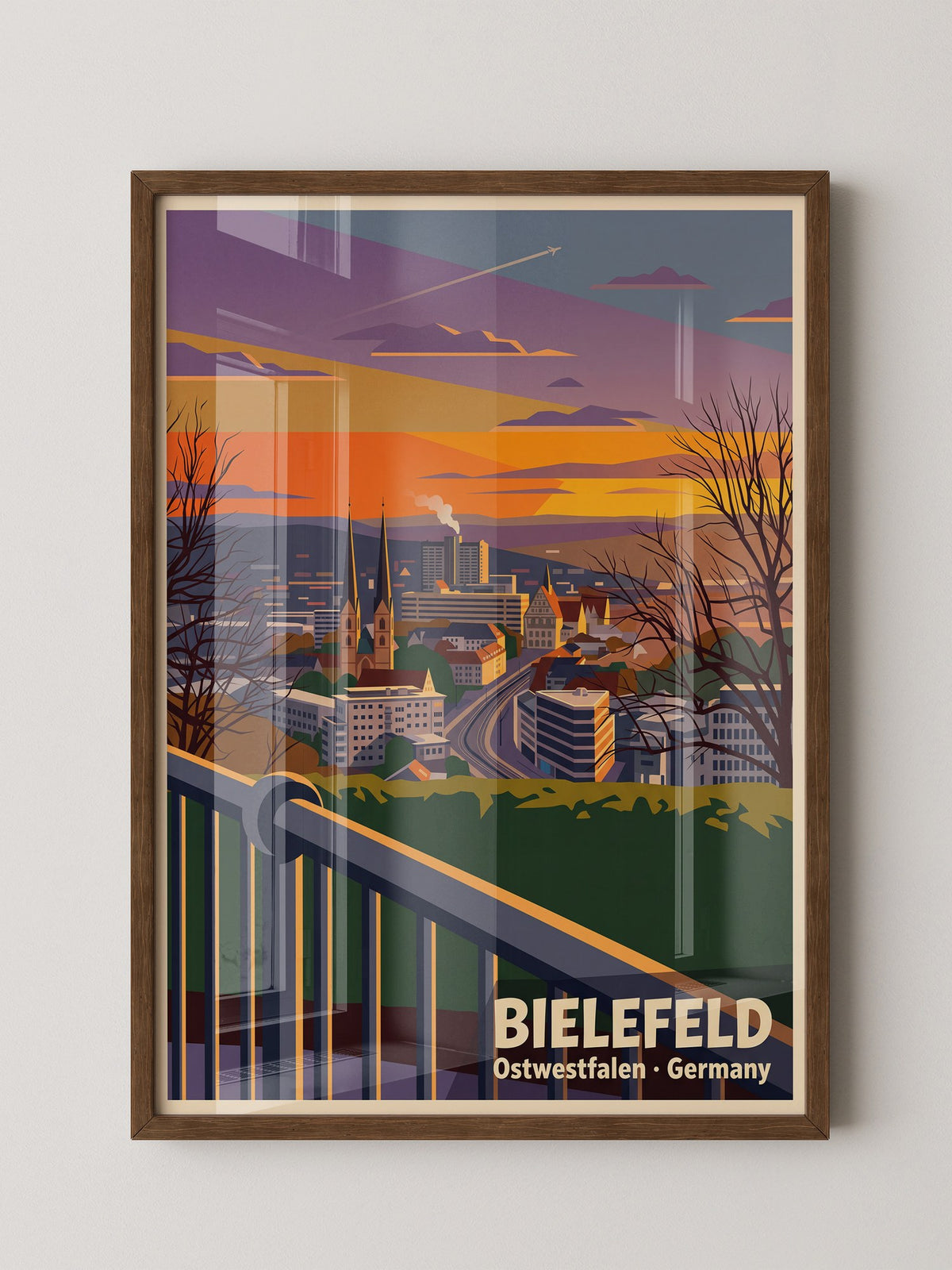 Bielefeld Skyline Sonnenuntergang