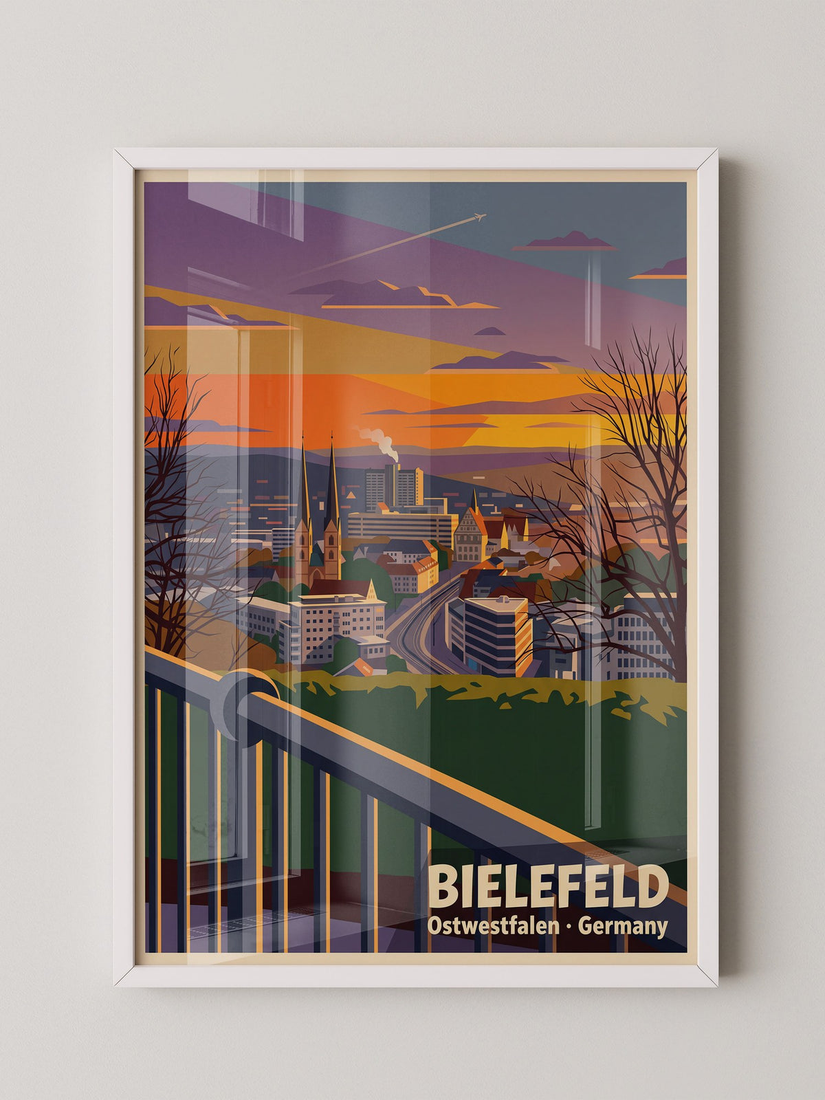 Bielefeld Skyline Sonnenuntergang