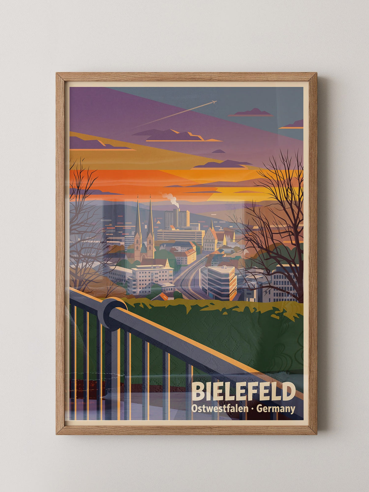 Bielefeld Skyline Sonnenuntergang