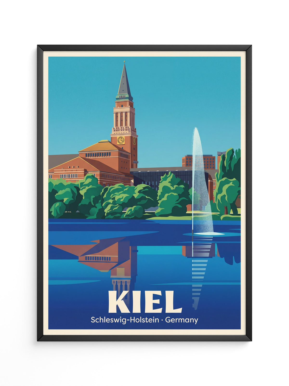 Kiel Gebäude Spiegelung Art Deco