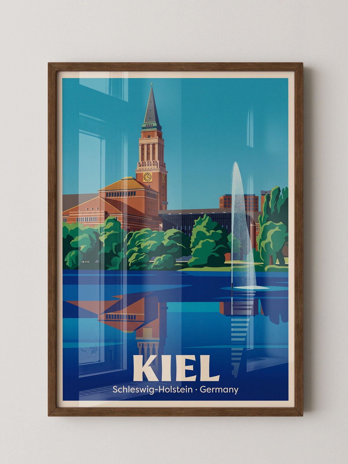 Kiel Gebäude Spiegelung Art Deco