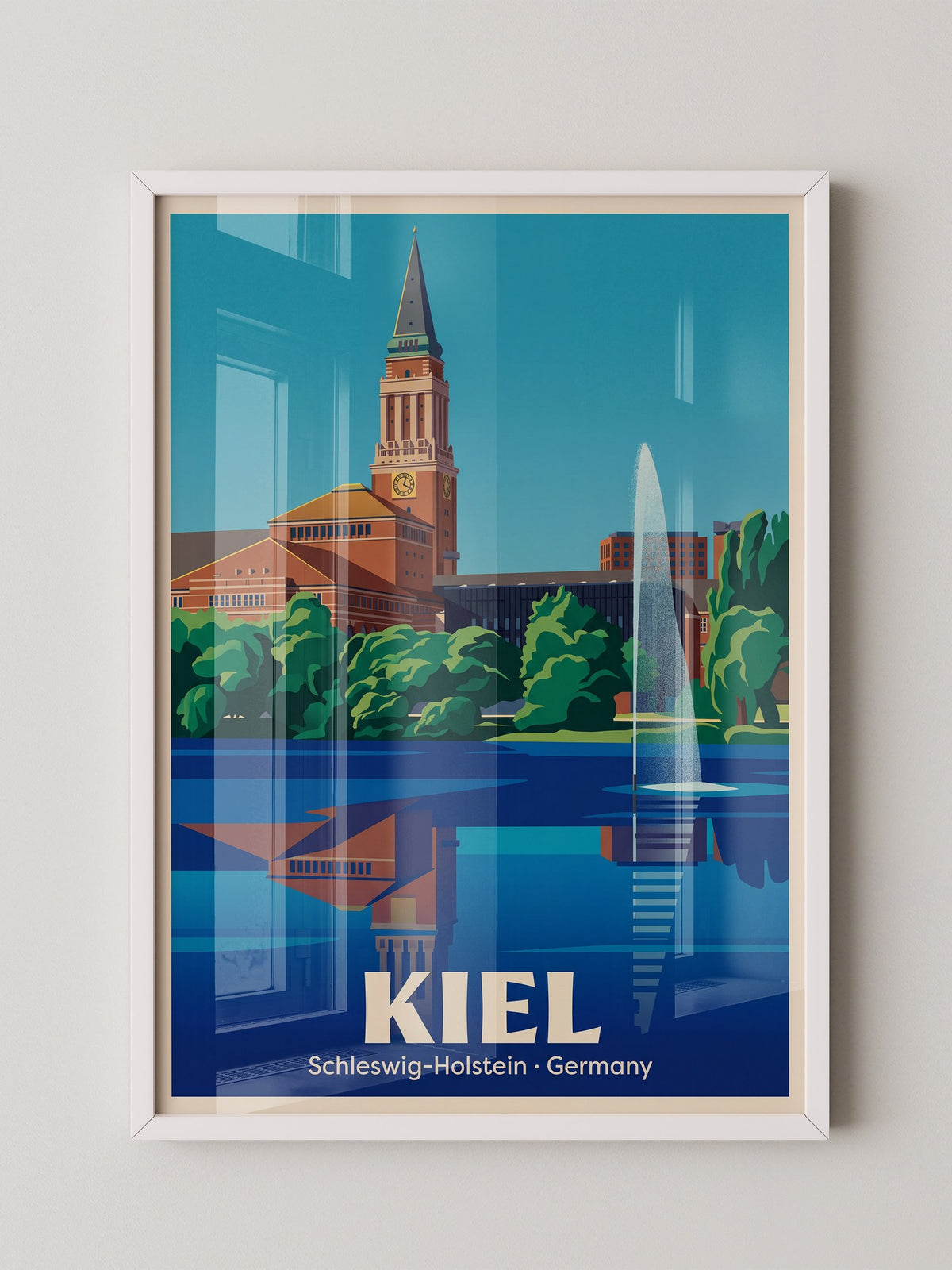 Kiel Gebäude Spiegelung Art Deco