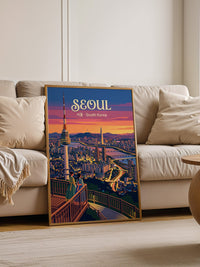 Seoul Skyline Abenddämmerung