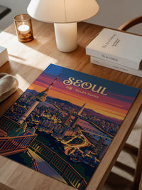 Seoul Skyline Abenddämmerung