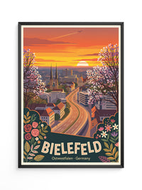 Bielefeld Sonnenuntergang Retro