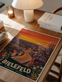 Bielefeld Sonnenuntergang Retro