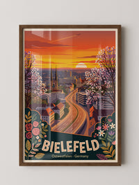 Bielefeld Sonnenuntergang Retro
