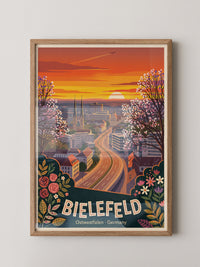 Bielefeld Sonnenuntergang Retro