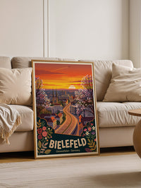 Bielefeld Sonnenuntergang Retro