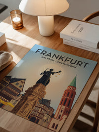 Frankfurt Skyline Retro-Design