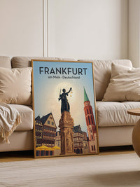 Frankfurt Skyline Retro-Design
