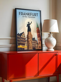 Frankfurt Skyline Retro-Design