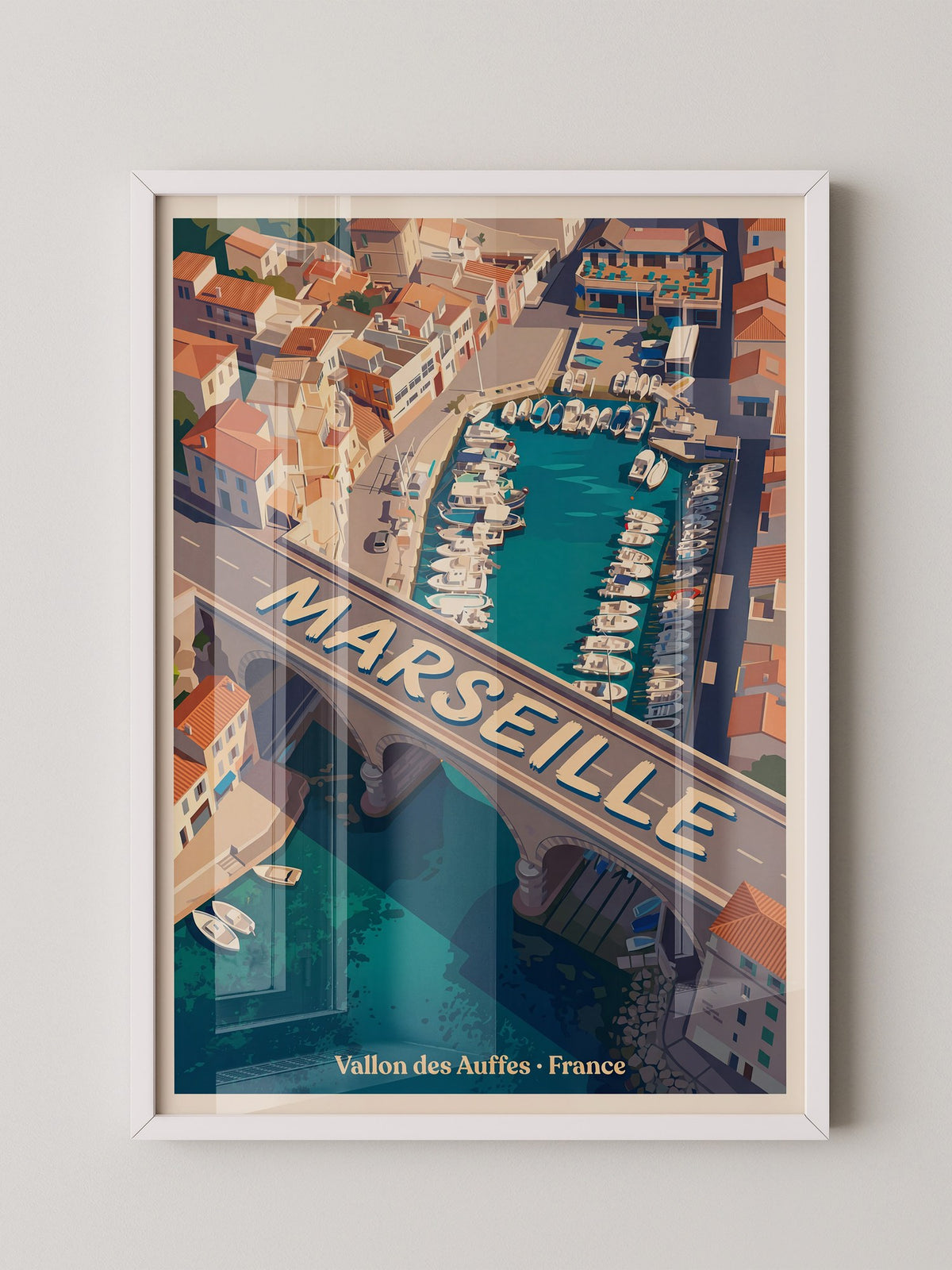 Vallon des Auffes Retro Perspektive