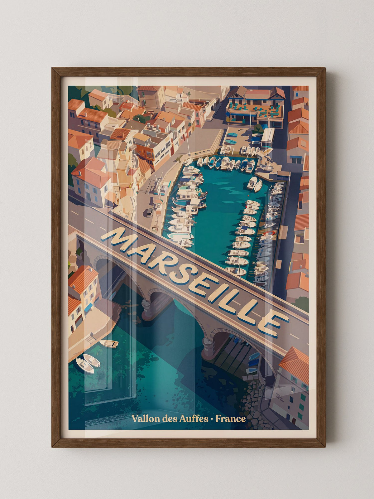 Vallon des Auffes Retro Perspektive
