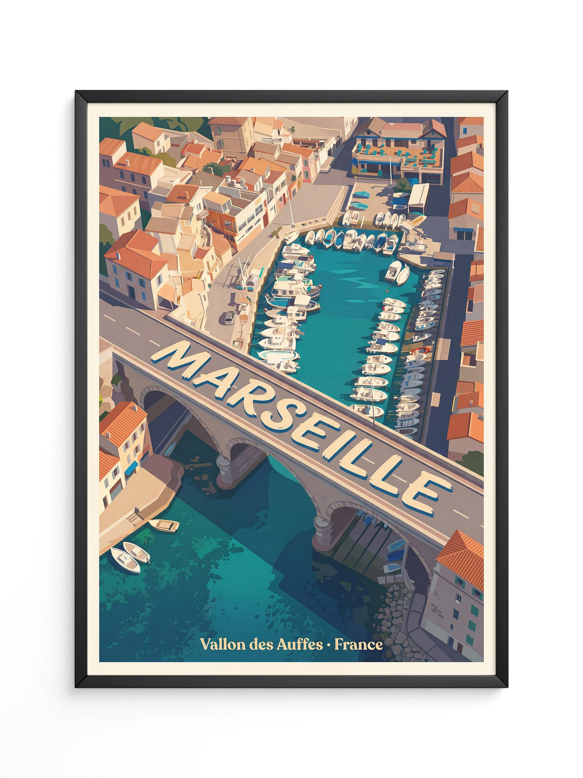 Vallon des Auffes Retro Perspektive