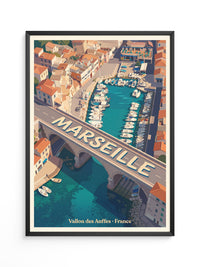 Vallon des Auffes Retro Perspektive