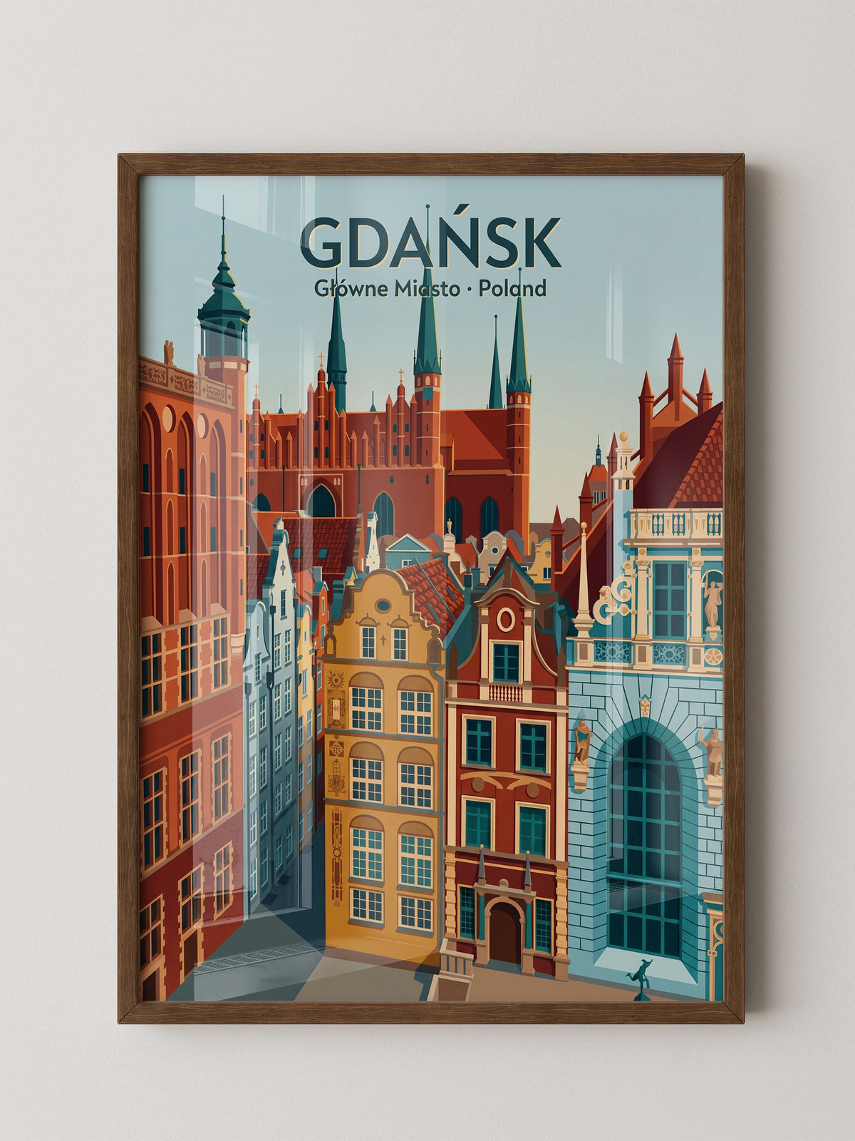 Gdańsk Architektur Farbenspiel