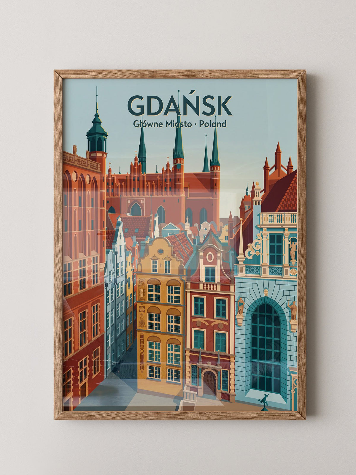Gdańsk Architektur Farbenspiel