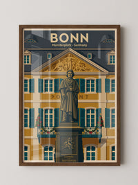 Beethoven Denkmal Bonn Retro