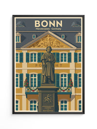 Beethoven Denkmal Bonn Retro