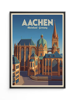 Aachener Dom Retro Architektur