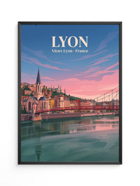 Lyon Altstadt Sonnenuntergang