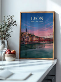 Lyon Altstadt Sonnenuntergang