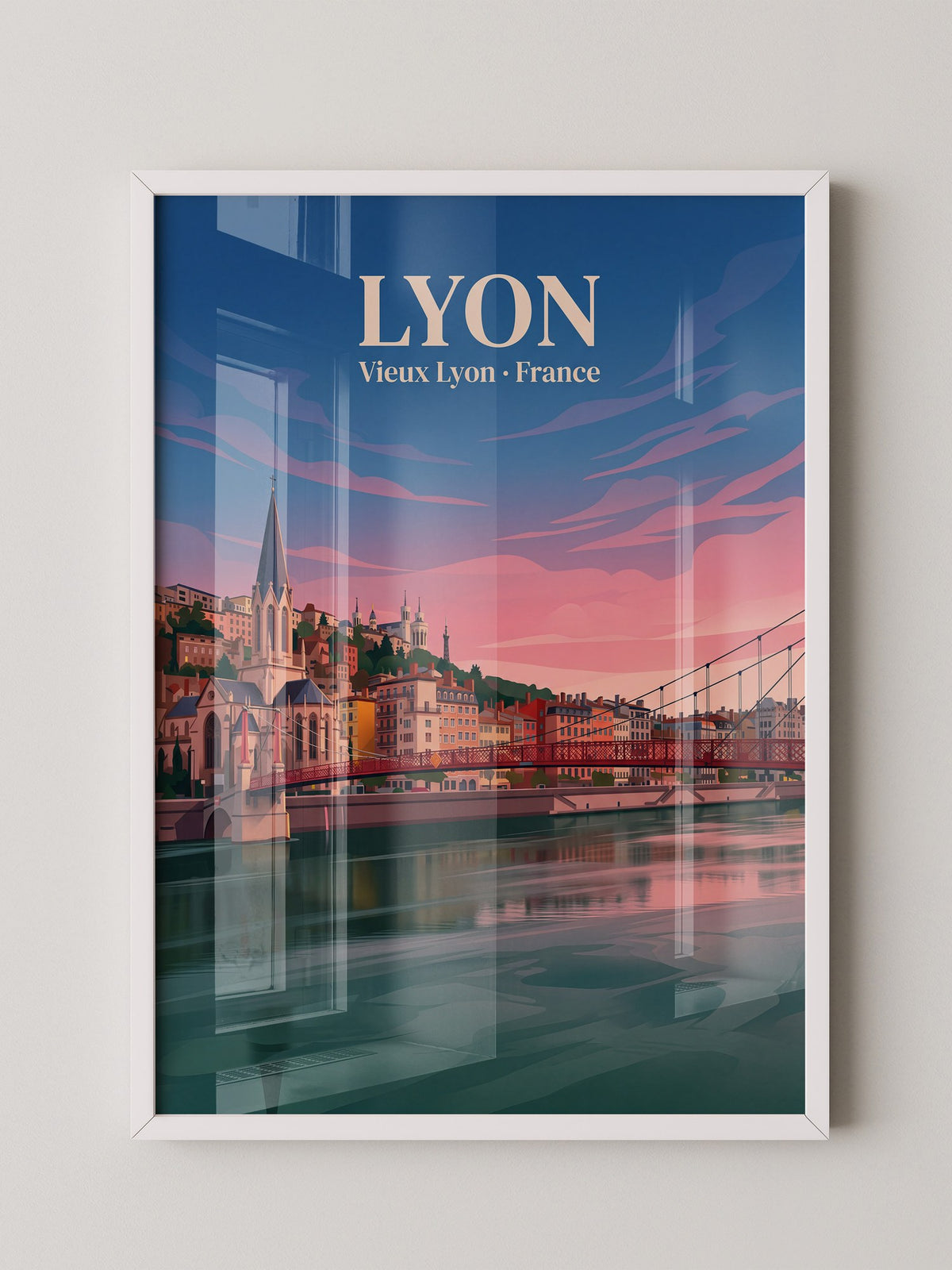 Lyon Altstadt Sonnenuntergang