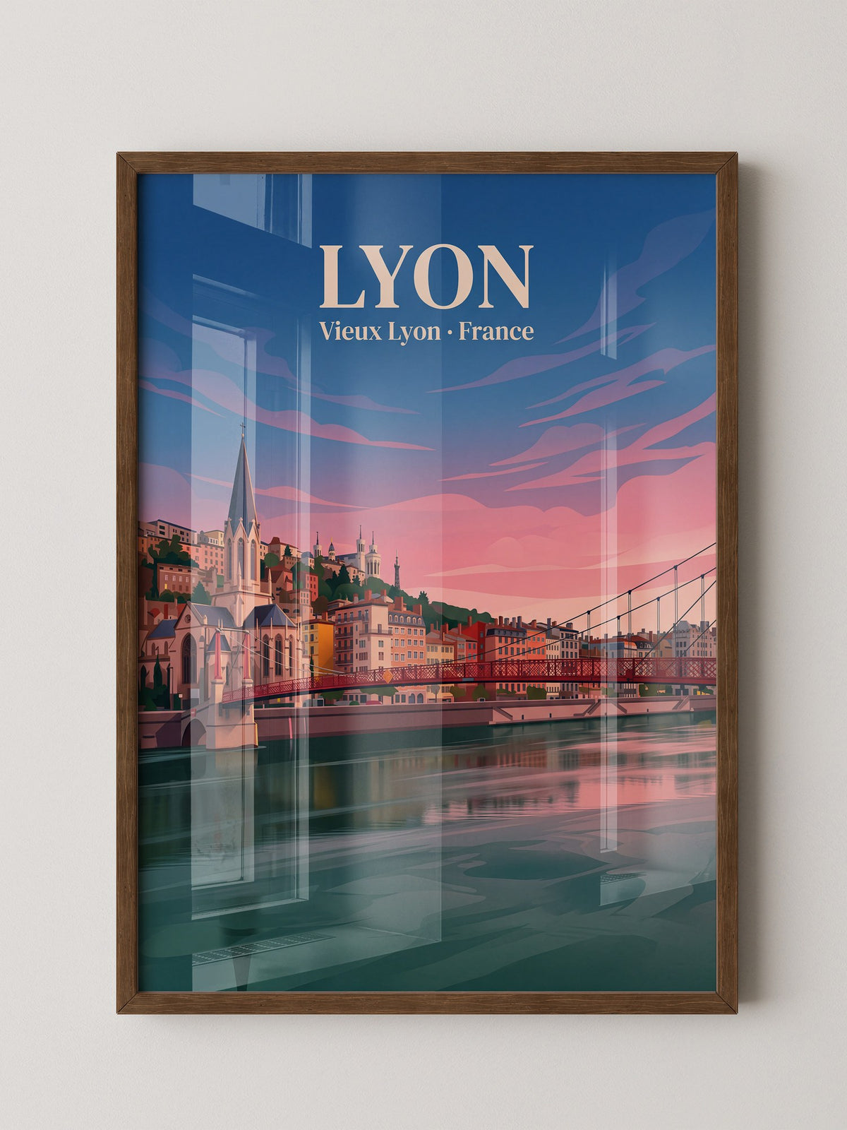 Lyon Altstadt Sonnenuntergang