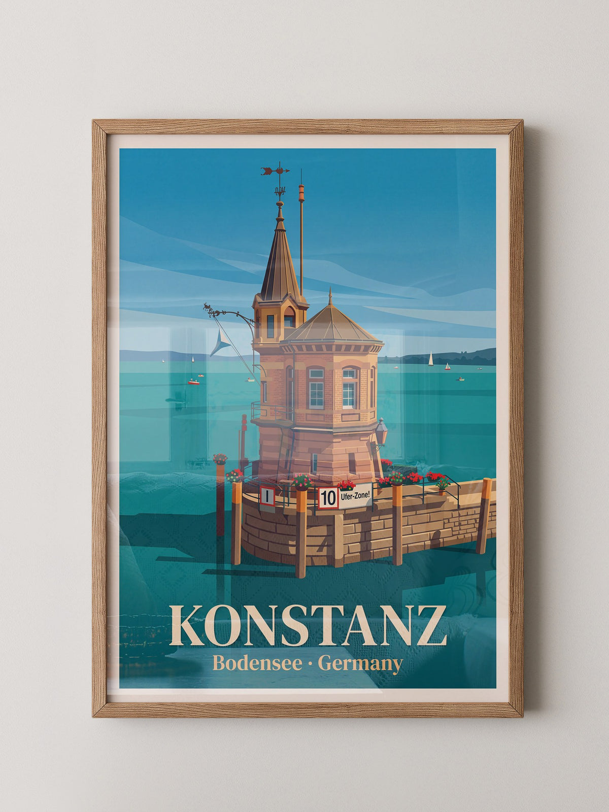 Konstanz Ufer Architektur Retro