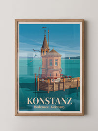 Konstanz Ufer Architektur Retro